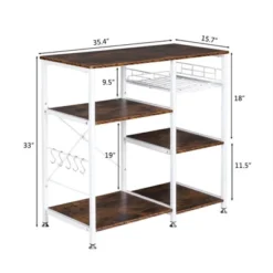 Karl Home 3-Tier Kitchen Baker's Rack Utility Storage Shelf Microwave Stand Storage Cart -Karl Home Shop GUEST 89b6af7f bc0d 44b0 b55f 8822b7b0e79c