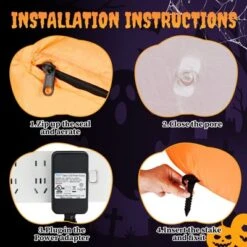 Karl Home 2.8 FT Lighted Halloween Inflatables Animated Pumpkin Ghost Outdoor Decoration 13 Karl Home 2.8 FT Lighted Halloween Inflatables Animated Pumpkin Ghost Outdoor Decoration -Karl Home Shop GUEST 8ac941d9 3ca2 468a b30a 955f7f959759