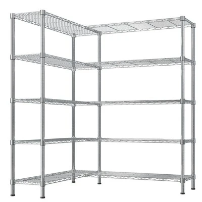 Karl Home 5-Tier Steel Height -Adjustable Storage Rack Heavy Duty Shelving Unit 5 Karl Home 5-Tier Steel Height -Adjustable Storage Rack Heavy Duty Shelving Unit - Image 3