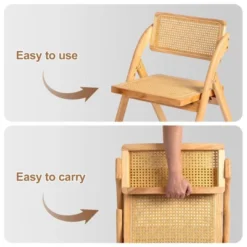 Karl Home Wood Armless Folding Chairs(Set Of 2) -Karl Home Shop GUEST 8e611f83 55bf 4e61 baa4 c4f2332c7948