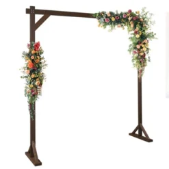 Karl Home 85.83'' W X 22.44'' D Brown Wedding Solid Wood Arbor -Karl Home Shop GUEST 8f098aab b58a 4498 be67 aab947d3dd6a