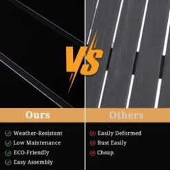 Karl Home Rectangular Metal Outdoor Bar Table