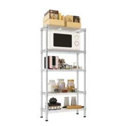 Karl Home 23.62in. W Steel Shelving Unit 11 Karl Home 23.62in. W Steel Shelving Unit -Karl Home Shop GUEST 962153e0 9c08 4b77 b957 8824c3c40906