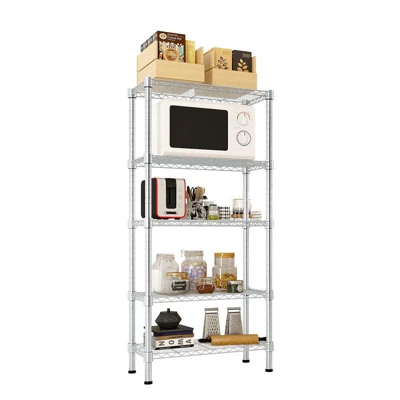 Karl Home 23.62in. W Steel Shelving Unit 5 Karl Home 23.62in. W Steel Shelving Unit - Image 3