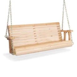 Karl Home | 4ft 2-Personn Nature Outdoor Fir Wood Hanging Porch Swing 11 Karl Home | 4ft 2-Personn Nature Outdoor Fir Wood Hanging Porch Swing -Karl Home Shop GUEST 991a31da eca1 4b0d 9b12 761e51c24360