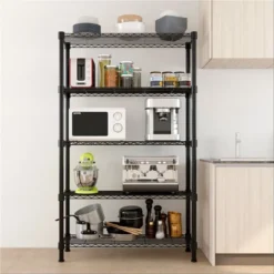 Karl Home 35.43in. W Metal Shelving Unit