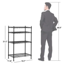 Karl Home | 19.7in. W Steel Shelving Unit -Karl Home Shop GUEST 996020ab 9ad9 427f 8ba5 62bd4b5db884