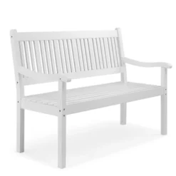 Karl Home | Original Wood Colour Vertical Slat Back Patio Bench -Karl Home Shop GUEST 9df731ef 51f9 4d84 ba9e b4701a741487