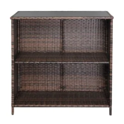 3-Piece Wicker Outdoor Serving Bar Set -Karl Home Shop GUEST 9ee5edcb a60d 4ed7 acc4 e7dbcc862639