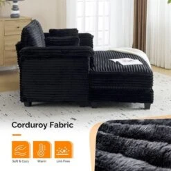 Karl Home |Upholstered Corduroy Sleeper Sofa Bed -Karl Home Shop GUEST a2220479 aa92 4160 a183 f537ab96bb5d