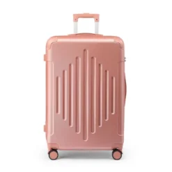 Karl Home Single 28 Inch ABS Trolley Case With 2 Corner Protectors Pink