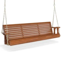 Karl Home | 5ft 3-Personn Brown Outdoor Fir Wood Hanging Porch Swing 9 Karl Home | 5ft 3-Personn Brown Outdoor Fir Wood Hanging Porch Swing -Karl Home Shop GUEST a7ba65e1 f6ef 4333 b362 52523ffd5a28