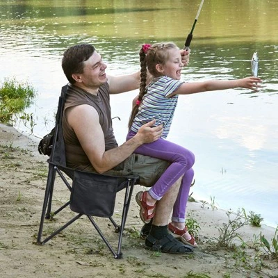 Karl Home 4 Pack Steel Portable Camping Chairs With Carrying Bags 10 Karl Home 4 Pack Steel Portable Camping Chairs With Carrying Bags - Image 8