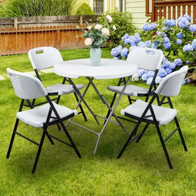 Karl Home |Plastic Folding Chair (Set Of 4) 3 Karl Home |Plastic Folding Chair (Set Of 4) - Image 2