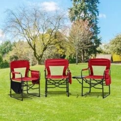 Karl Home Red Metal Folding Beach Chair(Set Of 2) -Karl Home Shop GUEST acbd6cbc bdff 4a81 8655 33862c5e5526