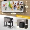 Karl Home 80 QT Wood Grain Patio Cooler Cart -Karl Home Shop GUEST acdf6d48 94f2 4bac b9b9 0ea8808b6ec8
