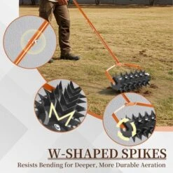 Karl Home 18 Inch Heavy Duty Rolling Aerator Lawn Tool -Karl Home Shop GUEST afbd9d68 0733 4ff6 9f4a a5f3062cd39d
