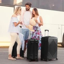 Karl Home 3 Piece Set ABS Trolley Cases Striped Pattern Blue -Karl Home Shop GUEST b2076efe 5ac7 4859 8f28 6925cfe5db7b