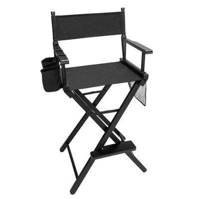 Karl Home Folding Director Chair Black 4 Karl Home Folding Director Chair Black - Image 2
