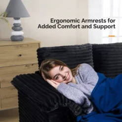 Karl Home |Upholstered Corduroy Sleeper Sofa Bed -Karl Home Shop GUEST b5c3870c 7227 4b57 ba6b 86f48b3bf8f9