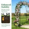 Karl Home 6.7' H Metal Outdoor Arbor With Screen -Karl Home Shop GUEST b777bced 8bad 40a3 81cb 7d8877501b63