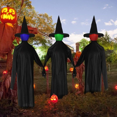 Karl Home 3PCS Halloween Witches Outdoor Decoration 6 Karl Home 3PCS Halloween Witches Outdoor Decoration - Image 4
