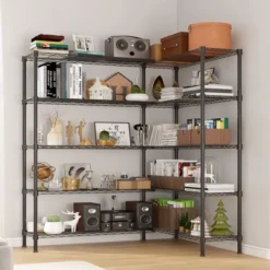 Karl Home 58 In.W Metal Shelving Unit -Karl Home Shop GUEST b92f6b11 7c9e 4540 a931 ee5944099e2e