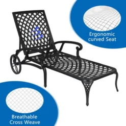 Karl Home |Black Outdoor Aluminum Chaise Lounge 15 Karl Home |Black Outdoor Aluminum Chaise Lounge -Karl Home Shop GUEST b9816484 ed34 4fcf 91e6 9872cdf79652