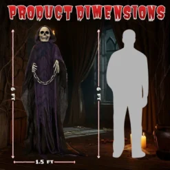 Karl Home 6ft Halloween Decorations Outdoor Animatronics Grim Reaper With Chain, 12 Karl Home 6ft Halloween Decorations Outdoor Animatronics Grim Reaper With Chain, -Karl Home Shop GUEST b9dd6308 97b8 4ef3 b82d c1768a72ca34