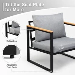 Karl Home Patio 4-Piece Metal Conversation Set With Cushions 12 Karl Home Patio 4-Piece Metal Conversation Set With Cushions -Karl Home Shop GUEST bbb43a35 29a2 4c11 b091 29b6c82181d5