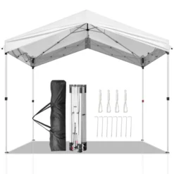 Karl Home | 10 Ft. X 10 Ft. Steel Frame Oxford Fabric Outdoor Folding Canopy