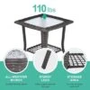 Karl Home| Square Glass Outdoor Side Table -Karl Home Shop GUEST bff29d38 2fb4 49b8 ac51 0a93b3fa68ba