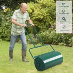 Karl Home 24 Inch Iron Green Lawn Roller -Karl Home Shop GUEST c331943d 1c45 48e8 84cc 7a0e27fa28e0