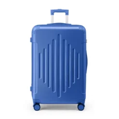 Karl Home Single 28 Inch ABS Trolley Case With 2 Corner Protectors Blue
