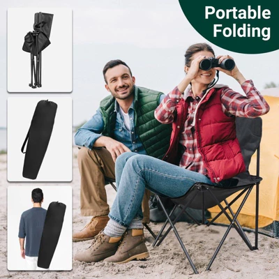Karl Home 4 Pack Steel Portable Camping Chairs With Carrying Bags 4 Karl Home 4 Pack Steel Portable Camping Chairs With Carrying Bags - Image 2
