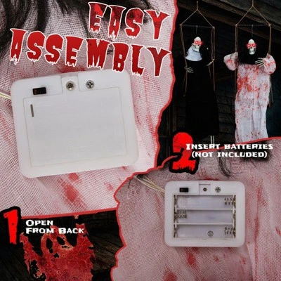 Karl Home 2PCS Halloween Decoration 3ft Scary Grim Reaper Swinging 4 Karl Home 2PCS Halloween Decoration 3ft Scary Grim Reaper Swinging - Image 3