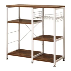 Karl Home 3-Tier Kitchen Baker's Rack Utility Storage Shelf Microwave Stand Storage Cart -Karl Home Shop GUEST c8b88a32 6991 4604 b449 6387a5a83e73