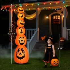 Karl Home 9FT Halloween Inflatable Stacked Pumpkins Outdoor Decoration 11 Karl Home 9FT Halloween Inflatable Stacked Pumpkins Outdoor Decoration -Karl Home Shop GUEST cbf53a67 59dc 4365 9f8d 1b2d9d8177b3