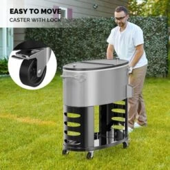 Karl Home 70QT Oval Freezer Patio Cooler Cart 15 Karl Home 70QT Oval Freezer Patio Cooler Cart -Karl Home Shop GUEST cc63b27b da7d 4abc acce 6e9a5df4077a