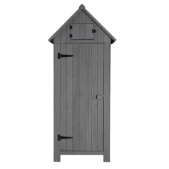 Karl Home 70'' H Gray Solid Wood Outdoor Storage Shed -Karl Home Shop GUEST cda63846 2be5 427b b881 d410c430bf7e