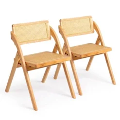 Karl Home Wood Armless Folding Chairs(Set Of 2) -Karl Home Shop GUEST cff5a966 ee19 4bc4 a007 e51d79df6266