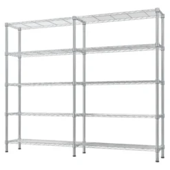 Karl Home 5-Tier Steel Height -Adjustable Storage Rack Heavy Duty Shelving Unit 9 Karl Home 5-Tier Steel Height -Adjustable Storage Rack Heavy Duty Shelving Unit -Karl Home Shop GUEST d0a5116e 9aa4 4ef5 980f f35b216db1f5