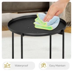 Karl Home|Black Patio Steel Side Table With Two Layers 16 Karl Home|Black Patio Steel Side Table With Two Layers -Karl Home Shop GUEST d1b62317 2f37 4ac7 9744 eac06acbc5eb