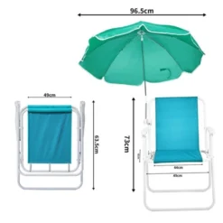 Karl Home Mint Green Metal Folding Beach Chair(Set Of 1) -Karl Home Shop GUEST d1f41317 eec9 4fab ac2f 0c149cbb3485