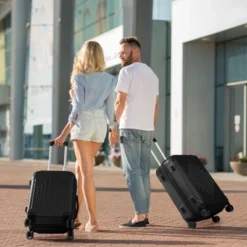 Karl Home 3 Piece Set ABS Trolley Cases Striped Pattern Blue -Karl Home Shop GUEST d38995e0 180f 45d9 a00b 3c6f255589b8