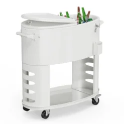 Karl Home 70QT Oval Freezer Patio Cooler Cart 17 Karl Home 70QT Oval Freezer Patio Cooler Cart -Karl Home Shop GUEST d6529ab6 c6a2 4690 9442 2394d1b44c70