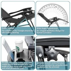 Karl Home Patio Zero Gravity Chair(Set Of 2) -Karl Home Shop GUEST d9026d83 a819 4d83 8018 14ae72e5c13c