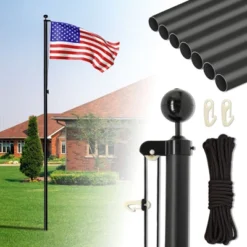 Karl Home Black Sectional Aluminum Alloy Flag Pole Kit 9 Karl Home Black Sectional Aluminum Alloy Flag Pole Kit -Karl Home Shop GUEST df2f5c6e 905b 4da9 bfdd 544494ef9471