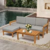 Karl Home Patio 5-Piece Wood Sectional Sofa Set -Karl Home Shop GUEST e409839b 037e 466b 8813 cd6d83ecfba7