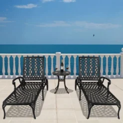 Karl Home |Black Outdoor Aluminum Chaise Lounge 18 Karl Home |Black Outdoor Aluminum Chaise Lounge -Karl Home Shop GUEST e5cdc882 6c19 4995 8ea0 b23572c7b253